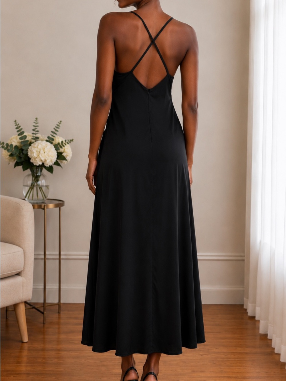 FOREVER PLEATED TOP MIDI DRESS - Picture 3 of 3